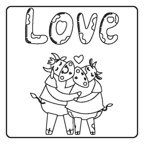 VALENTINE ANIMALS PRINTABLE COLORING PAGES's featured image
