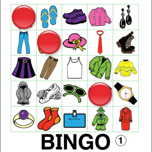 Clothing Bingo ESL ELL Newcomer Game's featured image