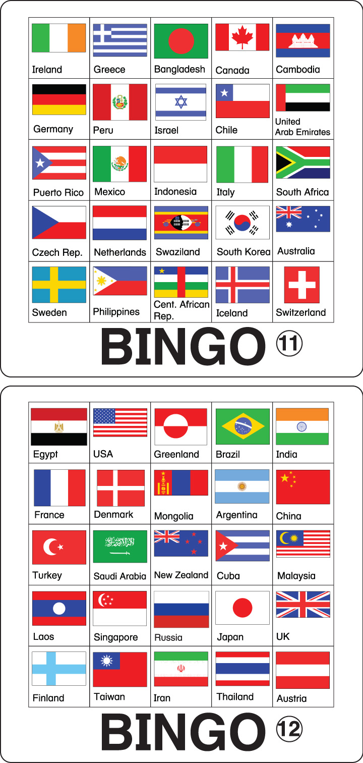 Flags of the World I Have Who Has Activity ESL ELL Newcomer Game