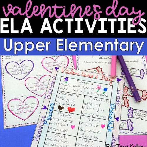 Valentine's Day Activities - Valentine's Day ELA Activities for Upper Elementary's featured image
