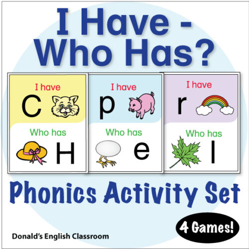 ABC Phonics I Have Who Has Activity ESL ELL Newcomer Game's featured image