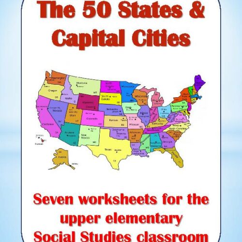 50 States and Capital Cities Worksheets for Upper Elementary Students's featured image