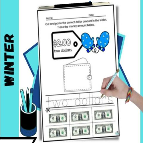 Winter Identify and Count Money Math Life Skill Worksheets's featured image