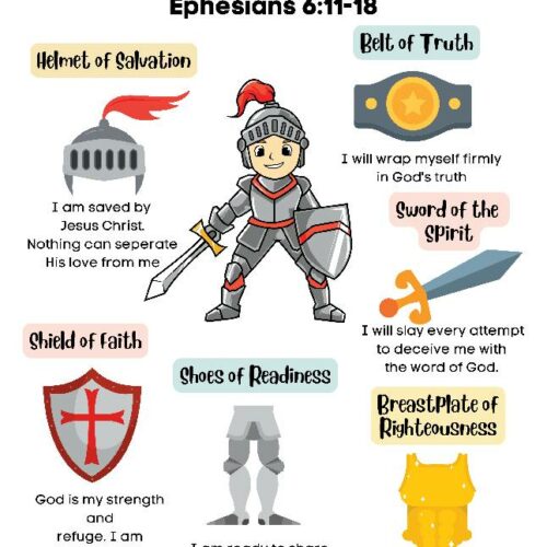 Armor of God Activity Sheet, Bible Worksheet, Biblical Curriculum's featured image