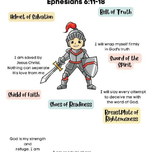 Armor of God Activity Sheet, Bible Worksheet, Biblical Curriculum ...
