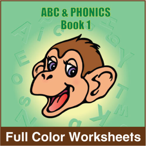 ABC and Phonics Book 1 Full Color Worksheets ESL ELL Newcomer's featured image