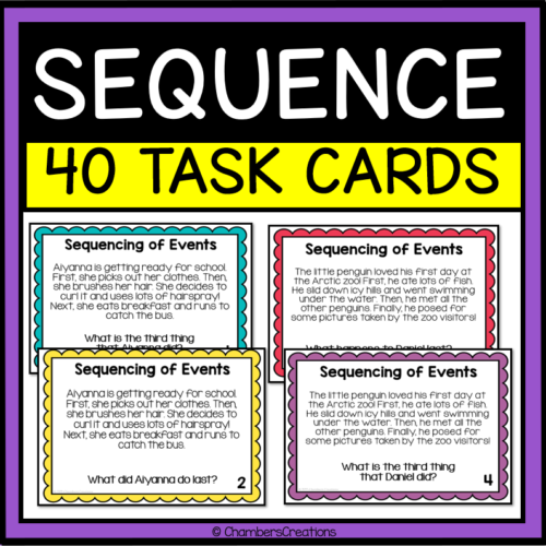 Sequence of Events 40 Sequencing Task Cards's featured image