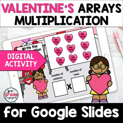 Valentines Day Multiplication Arrays Math Activity for Google Slides ™'s featured image