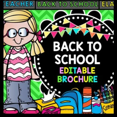 Back to School Brochure {100% Editable} {Lots of Colors to Choose From}'s featured image