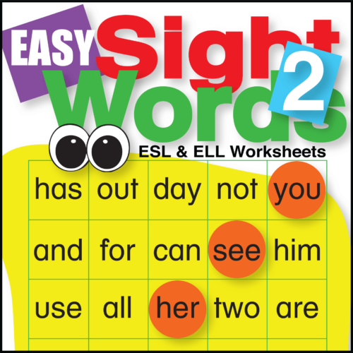 Easy Sight Words 2 Worksheets ESL ELL Newcomer's featured image