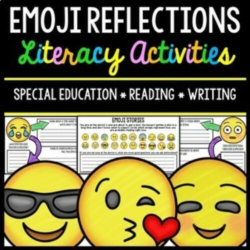 Emoji Literacy Activities - Special Education - Reading - Writing - Autism's featured image