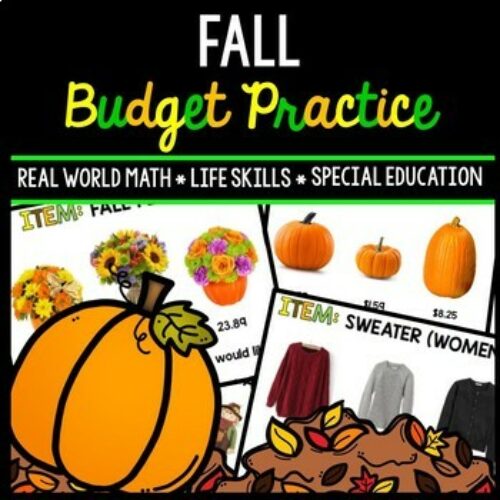 Fall Budget - Special Education - Shopping - Life Skills - Money - Autumn's featured image