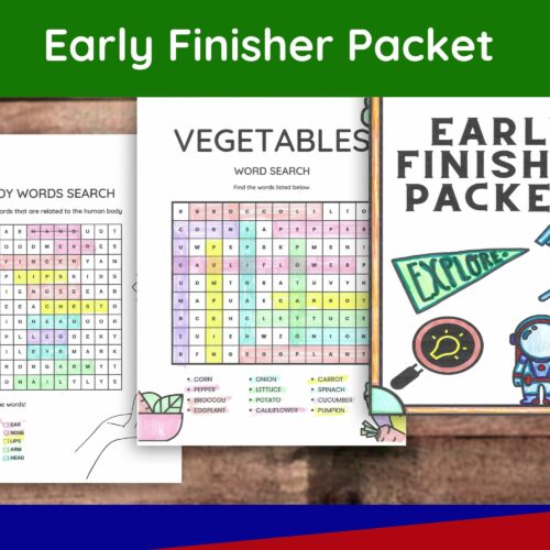 Early Finisher Packet for State Tests Upper Elementary Activities's featured image