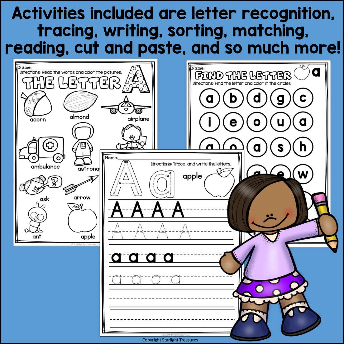 Alphabet Letter of the Week Worksheets for Early Readers - Letter A ...
