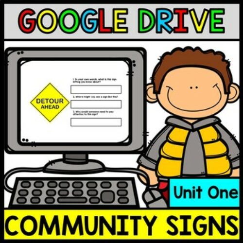 GOOGLE DRIVE + GOOGLE CLASSROOM: Life Skills Reading Community and Safety Signs's featured image