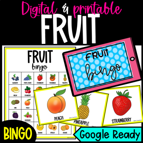 Fruit Bingo l Learn Names of Fruit Activity l Fruit Game's featured image