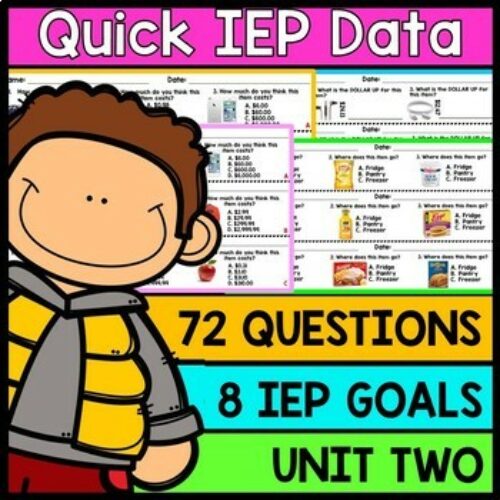 IEP Goal Assessments - PRINT & GO - Special Education - Life Skills - Unit 2's featured image