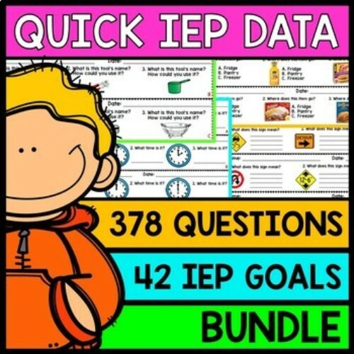 IEP Goal Assessments - PRINT & GO - Special Education - Life Skills - BUNDLE's featured image