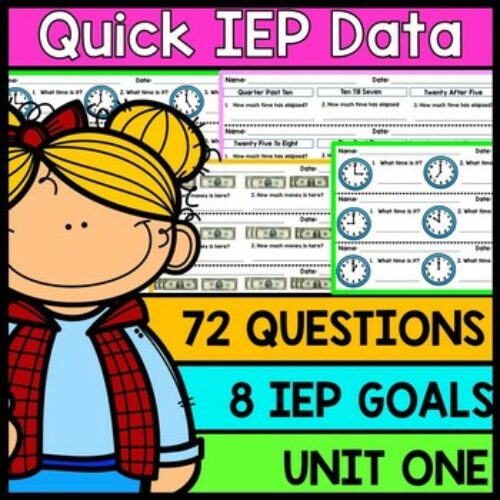 IEP Goal Assessments - PRINT & GO - Special Education - Life Skills - Unit 1's featured image