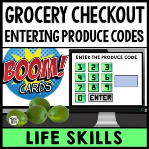 Job Skills - Grocery Store - Life Skills - Vocational Skills - BOOM Cards's featured image