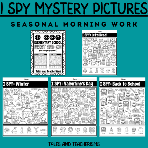 I Spy Mystery Pictures - Morning Work, Holidays, Early Finishers's featured image