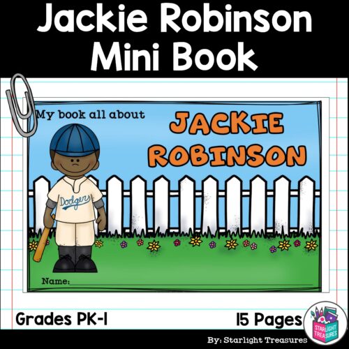 Jackie Robinson Mini Book for Early Readers: Black History Month's featured image
