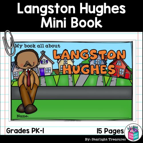 Langston Hughes Mini Book for Early Readers: Black History Month's featured image