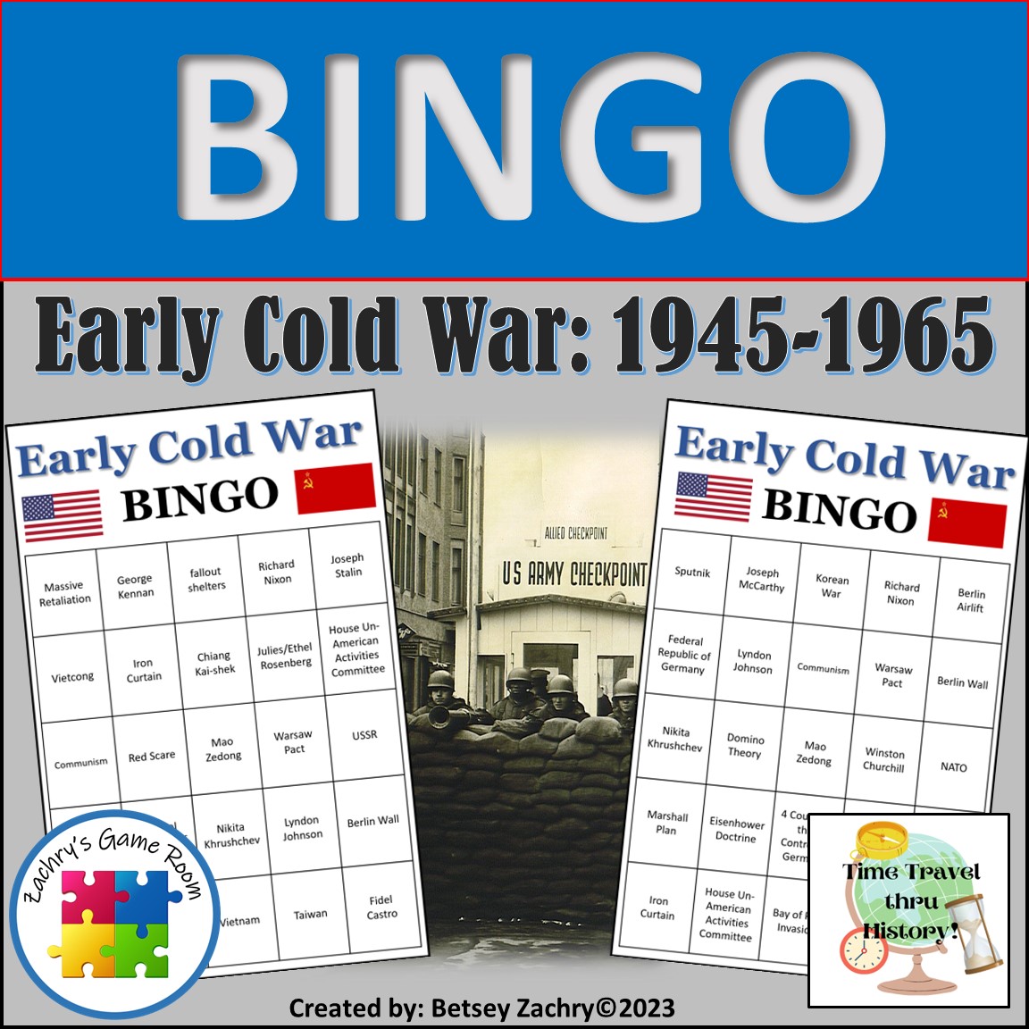 Early Cold War (1945-1965) BINGO Review Game Activity