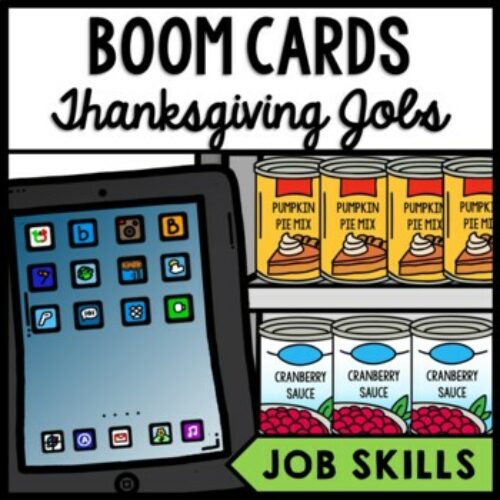 Job Skills - Life Skills - Grocery Store - Thanksgiving - Boom Cards's featured image