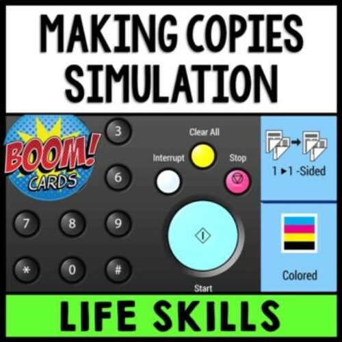 Job Skills - Life Skills - Vocational Education - Boom Cards - Copy Machine's featured image