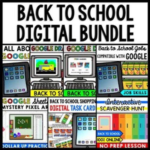 Life Skills - Back to School DIGITAL Bundle - Special Education - Math - Reading's featured image