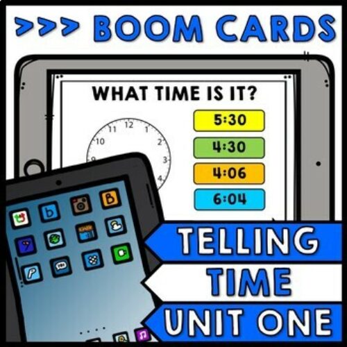 Life Skills - BOOM CARDS - Telling Time - Special Education - Unit One's featured image