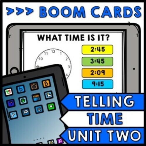 Life Skills - BOOM CARDS - Telling Time - Special Education - Unit Two's featured image