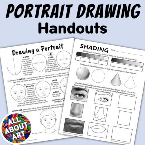 Drawing a Portrait Handout for Facial Proportions and Shading Practice's featured image
