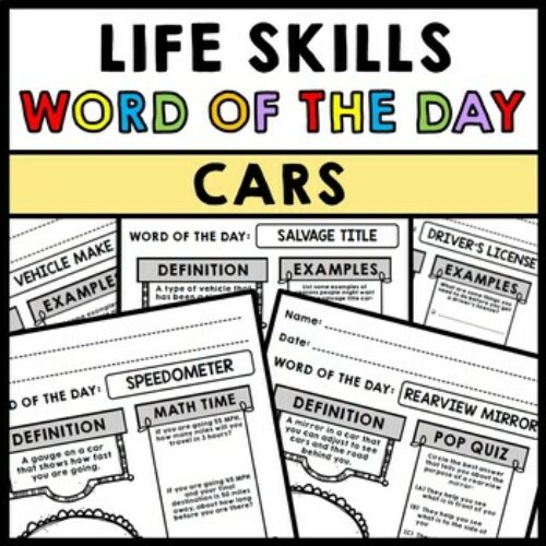 Life Skills - Cars - Transportation - Driving - Vocabulary - Word of the Day's featured image