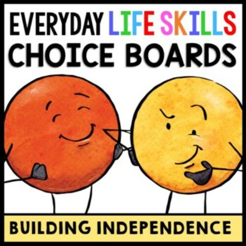 Life Skills - Choice Boards - Homework - Special Education - Independent Living's featured image