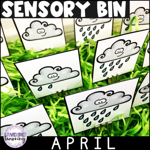 April Sensory Bin for Early Elementary - Easter Sensory Bin - Spring Sensory Bin's featured image