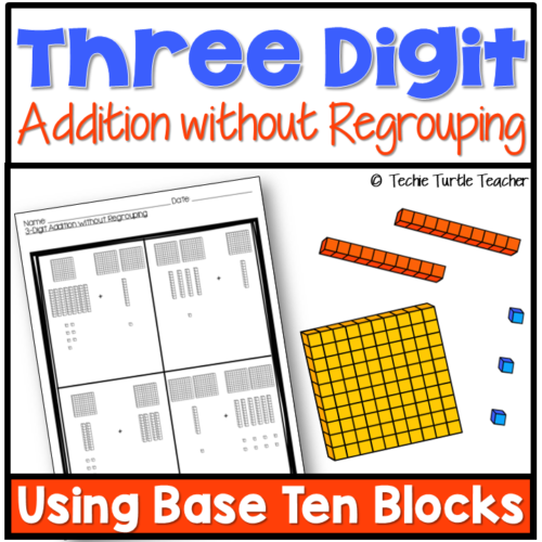 3-Digit Addition without Regrouping Using Base Ten Blocks's featured image