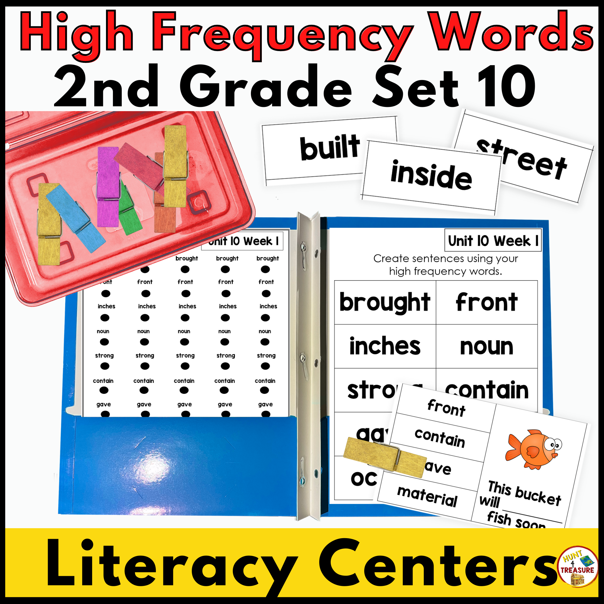 Benchmark Advance High Frequency Word Activities | 2nd Grade Unit 10
