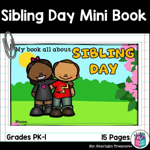 Sibling Day Mini Book for Early Readers's featured image