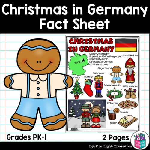 Christmas in Germany Fact Sheet for Early Readers's featured image