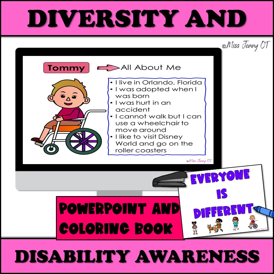 Diversity, Inclusion, and Disability Awareness PowerPoint and Book