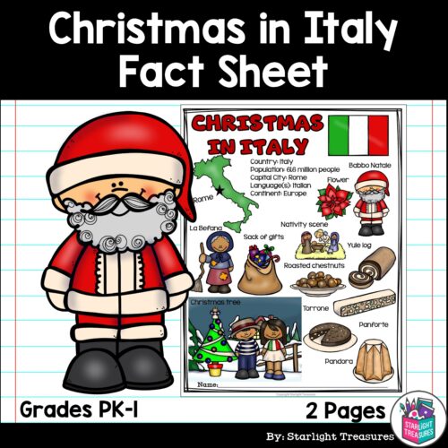 Christmas in Italy Fact Sheet for Early Readers's featured image