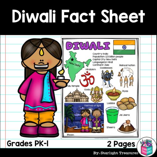 Diwali Fact Sheet for Early Readers's featured image