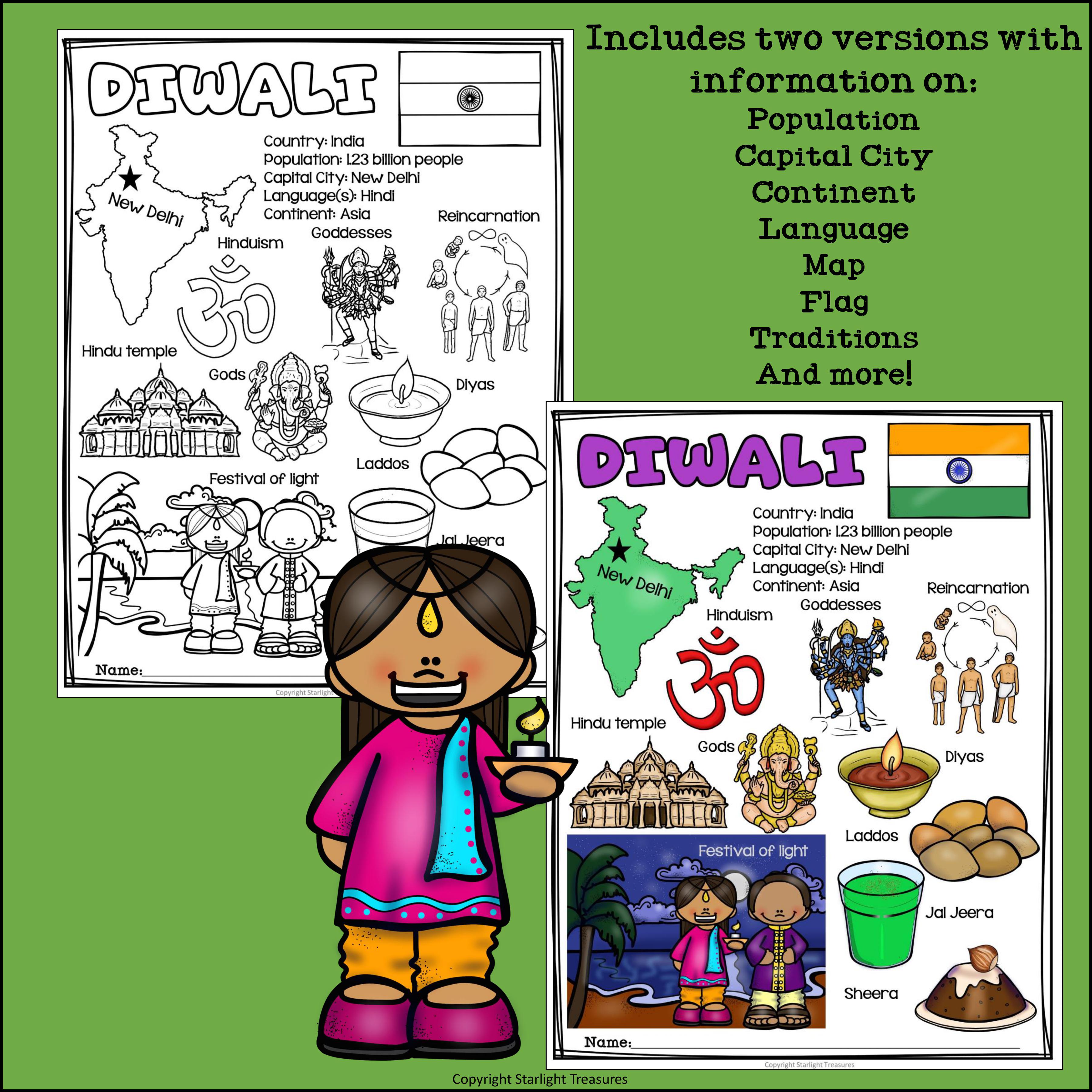Free Diwali Printable Cards & Bookmarks - Artsy Craftsy Mom
