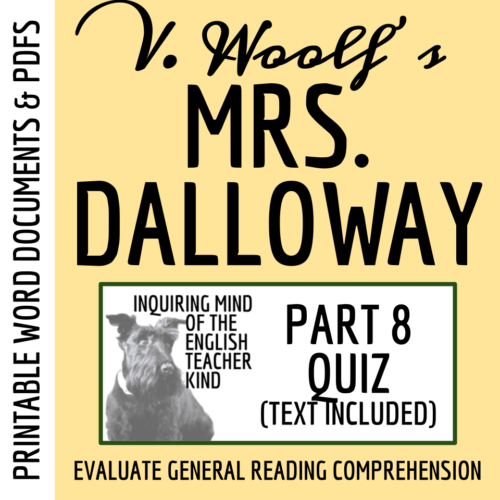 Mrs. Dalloway by Virginia Woolf Quiz and Answer Key (Part 8)'s featured image