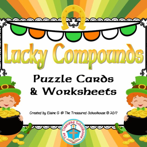 Compound Word Puzzle Cards and Worksheets for St. Patrick's Day's featured image