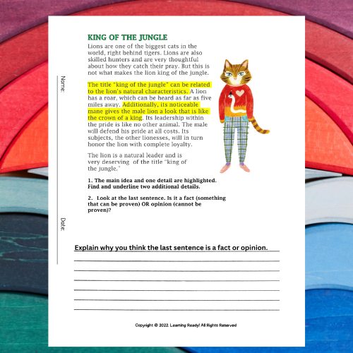 Reading Comprehension Passages with Answer Keys's featured image
