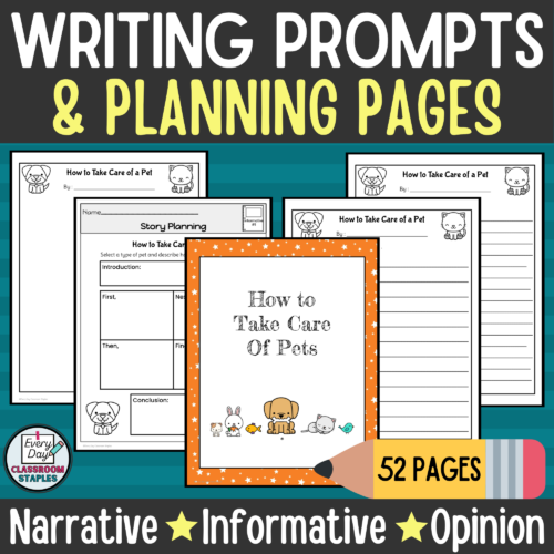 Writing Prompts and Planning Graphic Organizers Narrative Informative Opinion's featured image