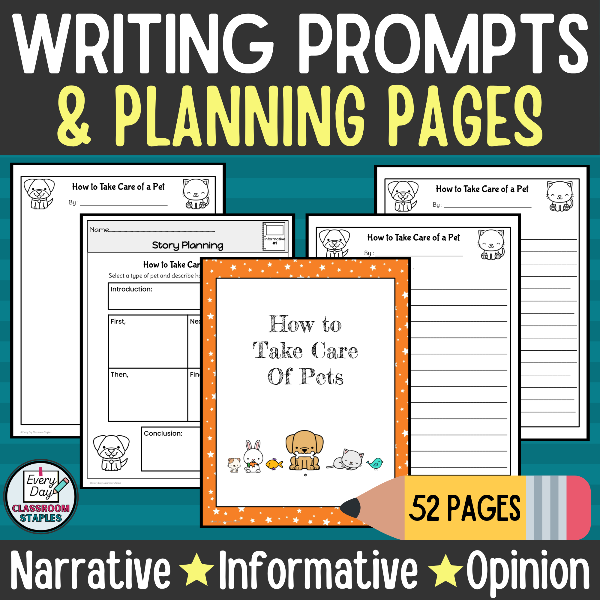 Writing Prompts and Planning Graphic Organizers Narrative Informative Opinion